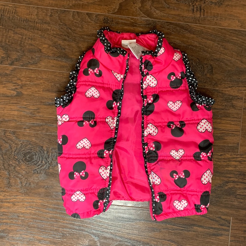 Disney Zip Up Puffer Vest